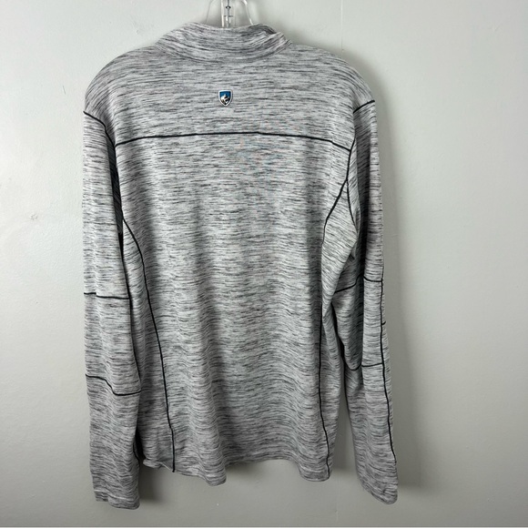 Kuhl Alloy Gray Quarter-Zip Pullover Thumb Holes - Picture 7 of 8